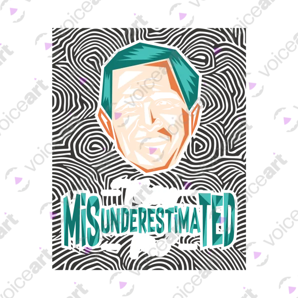 Black Watermark George W Bush’s ‘They Misunderestimated Me’ design VOICEART