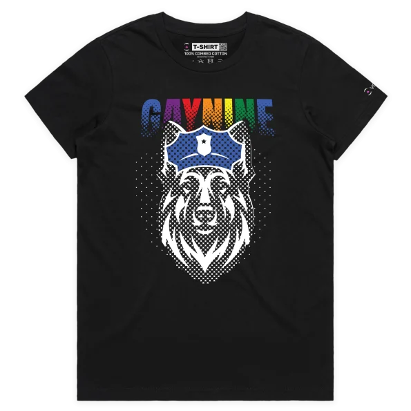 Black Female German Shepherd Gay9 Tshirt design VOICEART