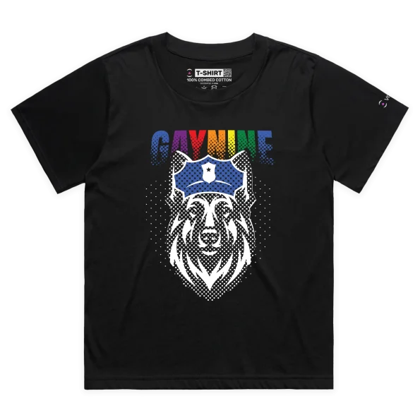 Black Female Loose German Shepherd Gay9 Tshirt design VOICEART