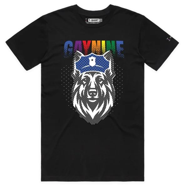 Black Male German Shepherd Gay9 Tshirt design VOICEART