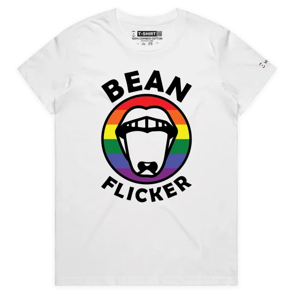 White Female Your Bean Flicker T-shirt design VOICEART