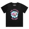 Black Female Loose ‘The Steaks Are High’ T-shirt design VOICEART