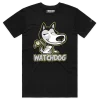 Black Male Watchdog Husky Wearing a Watch tshirt design VOICEART