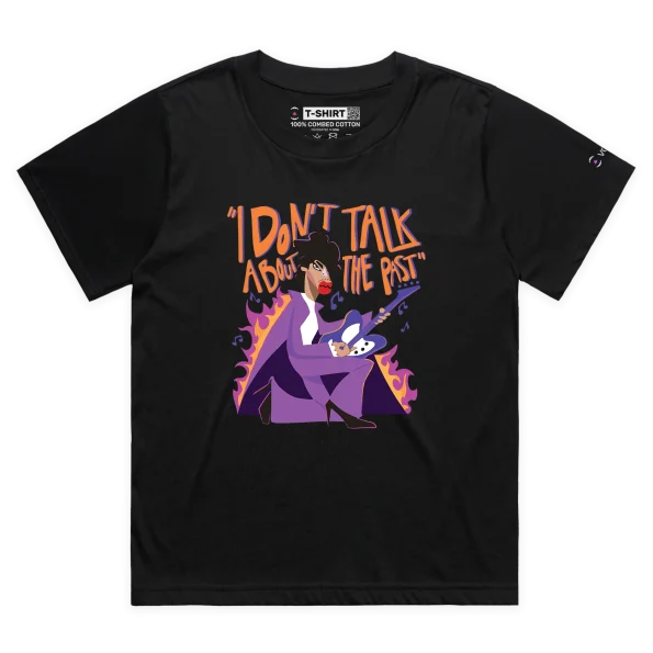 Black Female Loose Prince: ‘I Don’t Talk About The Past’ T-shirt design VOICEART