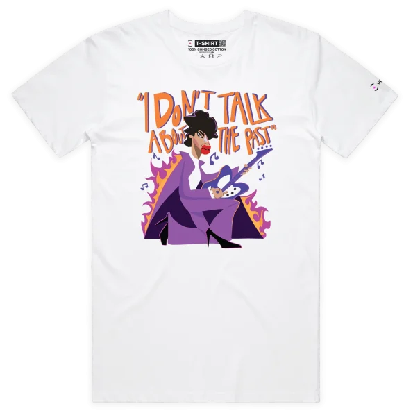 White Male Prince: ‘I Don’t Talk About The Past’ T-shirt design VOICEART