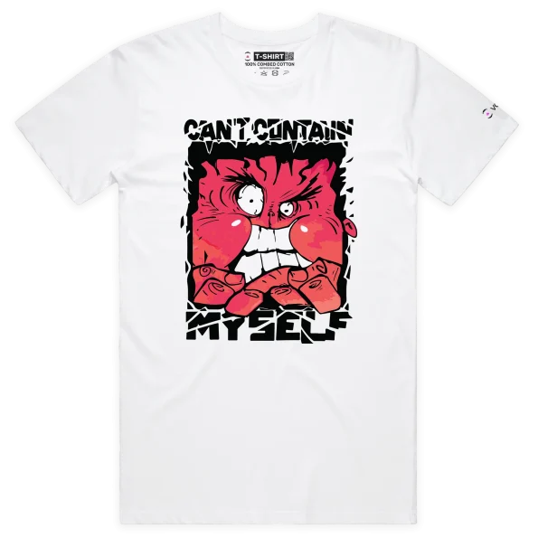 White Male The Angry ‘Can’t Contain Myself’ T-shirt design VOICEART