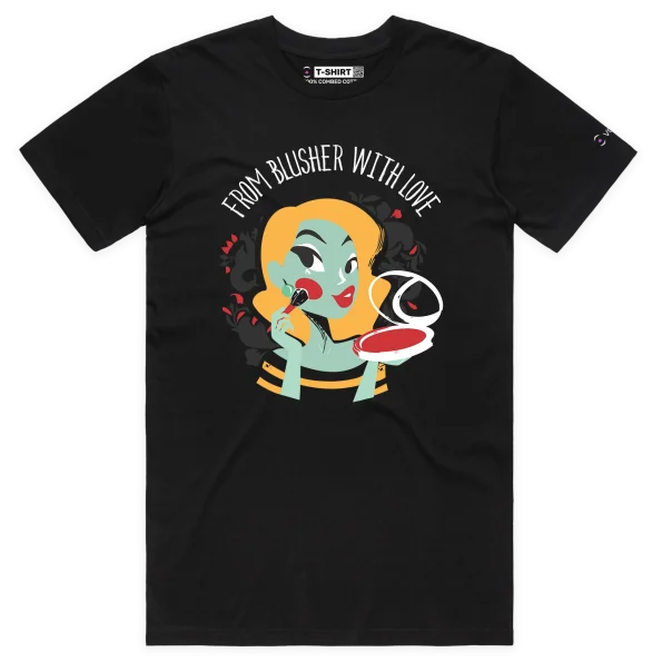 Black Male The T-shirt From Blusher With Love design VOICEART