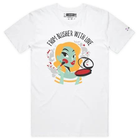 White Male The T-shirt From Blusher With Love design VOICEART