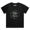 Black Female Loose Herb T-shirt with ‘The Best Worst of Times’ design VOICEART