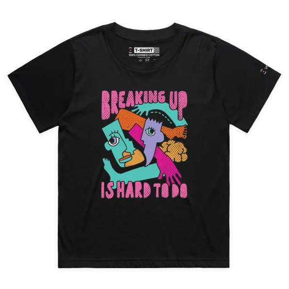 Black Female Loose Relationship Break Up Premium Graphic Design T-Shirt VOICEART