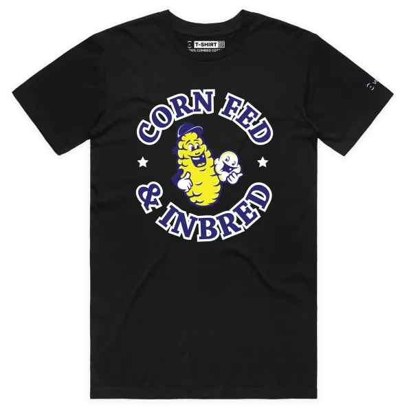 Black Male Your Corn Fed and Inbred T-Shirt design VOICEART