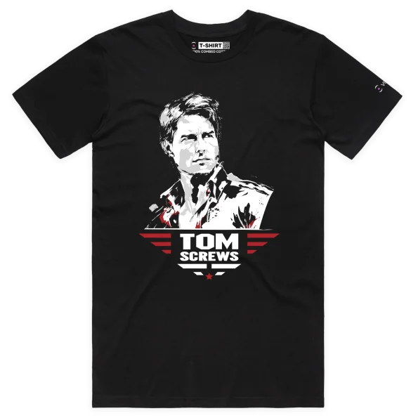 Black Male ‘Tom Screws’ - Take On Tom Cruise’s Name designT-Shirt VOICEART