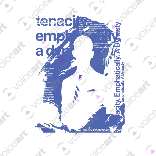 Black watermark Classy Novak Djokovic Premium Graphic VOICEART