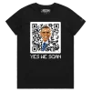 Black Female Barack Obama And Beeping QR Code Premium T-shirt design VOICEART