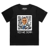 Black Female Loose Barack Obama And Beeping QR Code Premium T-shirt design VOICEART