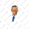 Black watermark Barack Obama And Beeping QR Code Premium design VOICEART