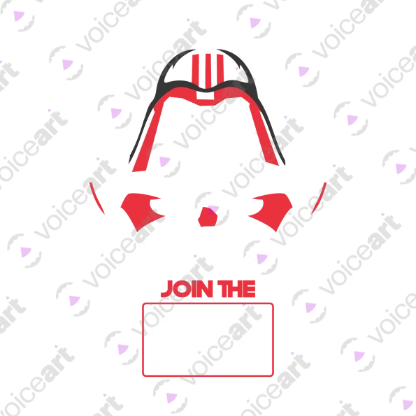 Black watermark Darth Vader Dog ‘Join The Bark Side’ design VOICEART