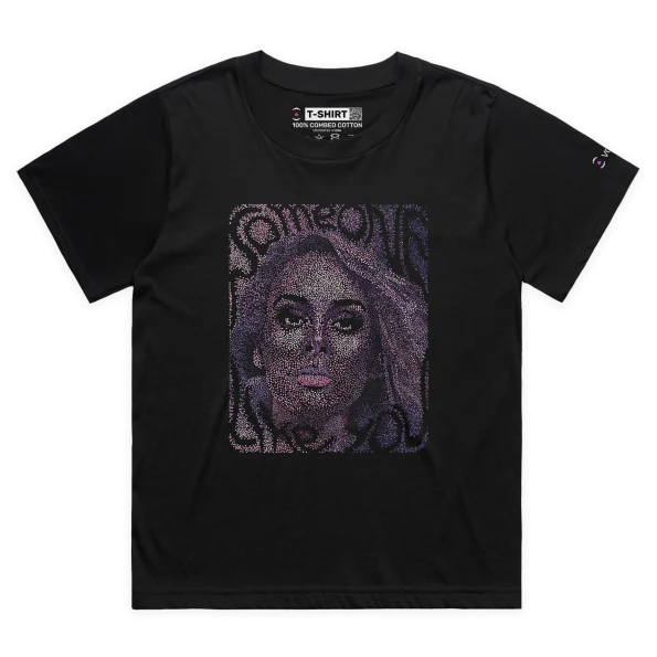 Black Female Loose Grammy Award Singer Adele Premium Graphic T-Shirt Design VOICEART