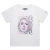 White Female Loose Grammy Award Singer Adele Premium Graphic T-Shirt Design VOICEART