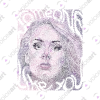 White Watermark Grammy Award Singer Adele Premium Graphic Design VOICEART